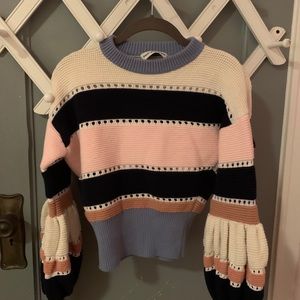 Self Portrait Striped Sweater